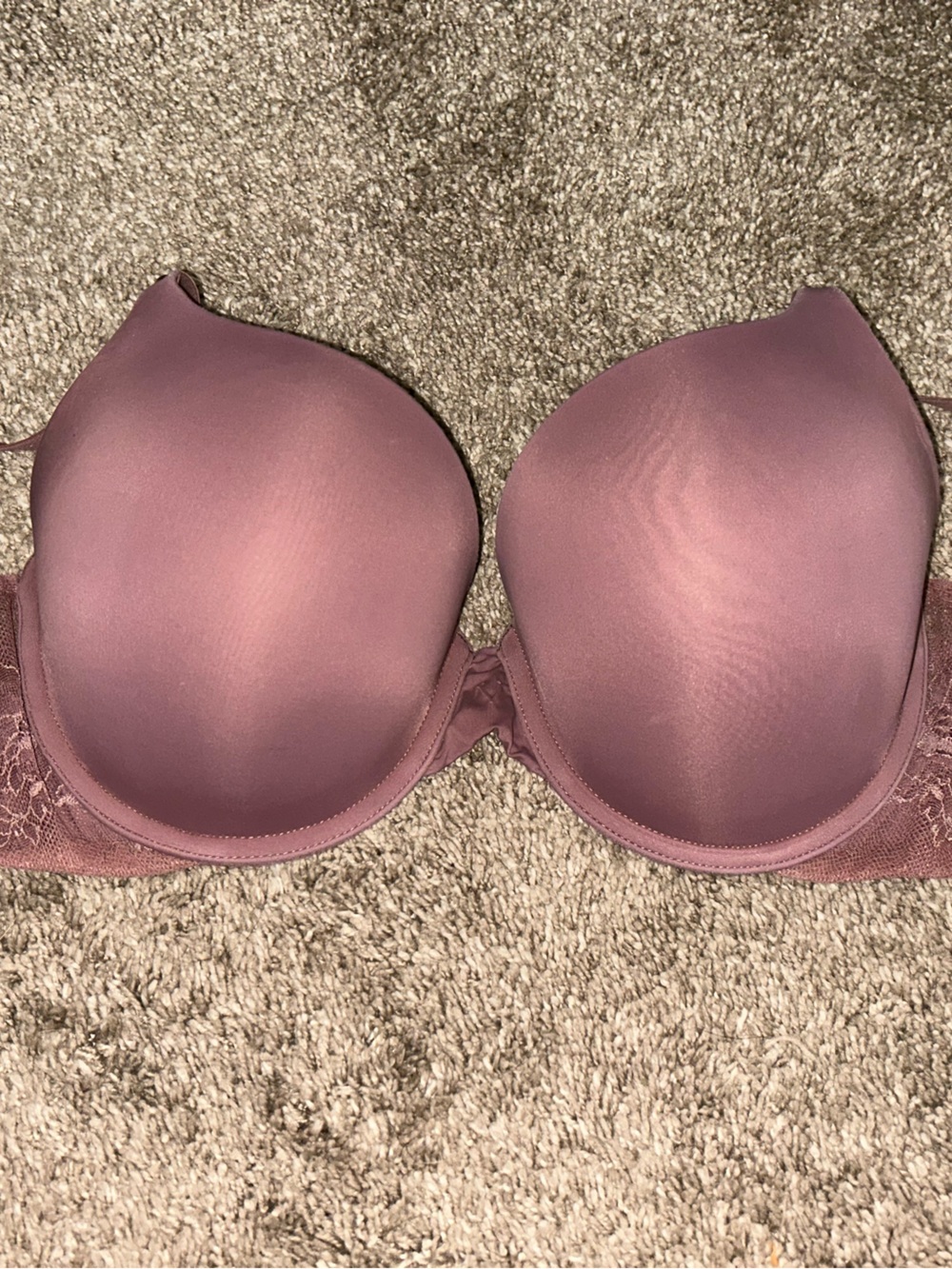 Victoria's Secret Mauve T-Shirt Bra with Lace Sides